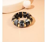 Bracelets Larges et épais en Corde élastique Acrylique Style Punk Vintage, Breloques Tendance en résine