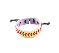 Bracelets Leathers Baseball Bracelets by Athletes Bangle Cuff Wristband Hand Stitched Leather Softball Set A