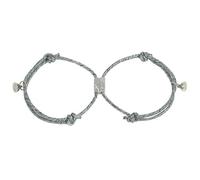 Bracelets magnétiques de Saint-Valentin pour couple - Attraction mutuelle - Bracelet d'amitié tressé - Cadeau pour femme, homme, ami, petite amie - Traitement pratique