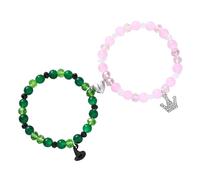 Bracelets magnétiques pour couples,Bracelets d'amitié magnétiques - 2X bracelets de perles assortis longue distance,Bracelet de relation longue distance, bracelets pour la Saint-Valentin