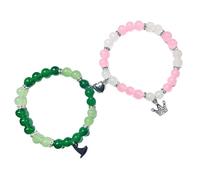 Bracelets magnétiques pour couples,Bracelets d'amitié magnétiques - 2X bracelets de perles assortis longue distance,Bracelet de relation longue distance, bracelets pour la Saint-Valentin