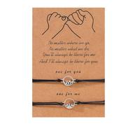Bracelets Meilleur Ami avec Anneaux Lumineux pour 2, Bracelets de Promesse Océan Montagnes, Bracelets Couples Bracelets d'amitié Bracelets Soeurs, Cadeau pour Amis Bestie Filles Femmes épouse Mari