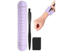 Bracelets Mémo En Silicone, Bloc-notes Étanche, Bracelet Inscriptible Réutilisable, Silicone Bloc Note Poignet Portable Avec Stylo Et Gomme Bracelet Mémo, Pour Le Travail D'Étude Quotidien, 23,8x4,5CM