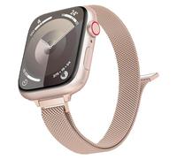 Bracelets Metal Compatible avec Bracelet Apple Watch 40mm 41mm 38mm 44mm 45mm Ultra 2 49mm 42mm 46mm,Bracelet Milanais Magnétique pour Apple Watch Serie 10 9 8 7 6 5 4 3 SE 2 1,Band iWatch Femme Homme