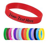 Bracelets personnalisés 1/10/30/50ct Bracelets en silicone personnalisés gravent des bracelets en caoutchouc pour événements, soutien, mariage, motivation, sensibilisation, Optional, Silicone,