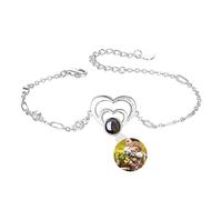 Bracelets personnalisés coeur avec l'image à l'intérieur de projection bracelets avec photo je t'aime bracelet commémoratif cadeau pour les femmes Saint-Valentin jour des mères anniversaire,Style 14