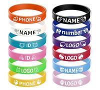 Bracelets personnalisés en silicone, personnalisables avec texte, logo et icônes, 30/100/500/1000 pièces, bracelets en caoutchouc pour événements, collectes de fonds, cadeaux et sensibilisation, 100