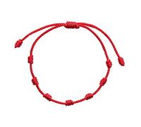 Bracelets Pieces String 2 Friendship Woven of Bracelet Adjustable Card Couple Paper Red Conversation (Mr-e, One Size)