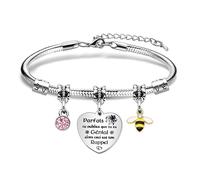 Bracelets pour Amitié Bracelet Femme,Cadeau de Bracelet de Charme de Soeur Amies Fille Cadeau d'anniversaire Cadeau de Noël Cadeau de Graduation à Soeur Cadeau Femme,Cadeau De Courage (B)