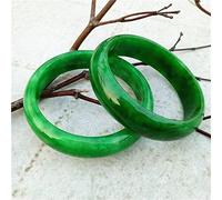 Bracelets pour Femme, Bracelets en Jade véritable, émeraude, jadéite, Pierre Verte, Cadeau pour Petite Amie, Maman, Bracelets en Jade Naturel Authentique (Couleur de la gemme :
