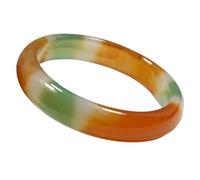 Bracelets pour Femme, Femme Calcédoine Rouge Naturelle Fille Ping'an Large Agate Jade Enfant Amulette Jade activité Cadeau (Couleur 58mm)
