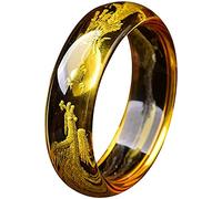 Bracelets pour Femmes, en Jade Naturel de Oriental rétro Classique, à maillons à Barre Ronde en Citrine, Pierre Naturelle en Cristal pour Hommes Femmes (Couleur : 15 mm,