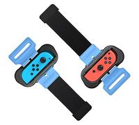 Bracelets pour Just-Dance 2025 2024 2023/ Zumba Burn It Up pour Nintendo Switch 1 & Swith OLED Model pour Joy-Cons, Sangle Elastique Ajustable, Deux Tailles pour Adultes et Enfants, 2 Packs Noir