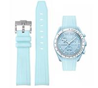 Bracelets pour montre Moonswatch en caoutchouc pour Omega x Swatch MoonSwatch 20 mm Rolex Seiko Watch Bracelet de rechange en acier inoxydable pour homme Omega x Swatch MoonSwatch Speedmaster