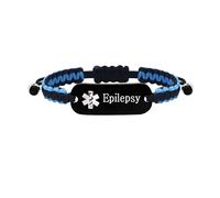 Bracelets réglables d'alerte médicale en Acier Inoxydable - ID d'information sur la santé avec Symbole d'urgence - YS5833