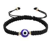 Bracelets réglables faits à la main contre le mauvais œil pour femmes, hommes, adolescents, garçons et filles, 10 mm