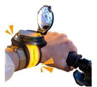 Superbikero Bracelets De Cyclisme Avec Rétroviseur Et Clignotant Duo