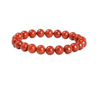 Bracelets simples en perles de pierre naturelle for femmes, améthyste, turquoise, cristal, élastique, yoga, cadeaux for poignet(6mm,F)