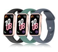 Bracelets super doux compatibles avec Huawei Band 9 (8/9/10) avec fermeture à broche qui s'adapte parfaitement à la montre intelligente Huawei Band 10/9/8, changement de bracelet avec adaptateurs de