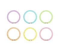 Bracelets Superposables Lot De Six Pièces Boho Cœur Élastique Superposables
