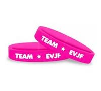Bracelets - Team EVJF - Enterrement vie de jeune fille - Lot de 5 - Rose - Mariage Rose G
