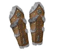 Bracers for Women - Medieval Faux Leather Arm Guards, Vintage Knight Wrist Protector Set, Steampunk Inspired Adjustable Arm Warmers, Durable Costume Accessory | Ideal for Adult Halloween Perfor