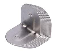 Bracets à angle droit des actes de coin en acier inoxydable attaches de meubles lourds pour les étagères Armoires tiroirs 10pcs 40x40 mm