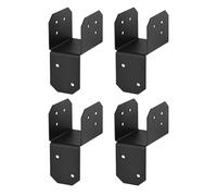 Bracets de poteau 4x4 - Ensemble de cintre de en acier, connecteur de poutre à 4 packs, capuchons de poteau robustes | Cabine de terrasse de clôture en plein air, support de chevrons de toit fo