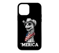 Brachiosaure Dinosaure Dino Drapeau Américain Bandana Chapeau Cowboy Coque pour iPhone 12 Mini