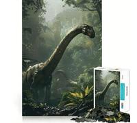 Brachiosaure préhistorique Puzzle de 1000 pièces pour Adultes pour renforcer Les Liens et se ressourcer Qualité supérieure Idéal pour Les fêtes de Fin d'année 38x52cm