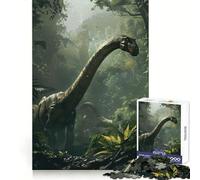 Brachiosaure préhistorique Puzzle de 1000 pièces pour Adultes pour renforcer Les Liens et se ressourcer Qualité supérieure Idéal pour Les fêtes de Fin d'année 38x52cm