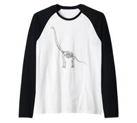 Brachiosaure Squelette Fossile Dinosaure Paléontologue Dinosaure Manche Raglan