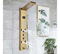 Brackaged Gold LED PORPRE DE DOUCHE TOUR MASSAGE BORPS BORGE SYSTÈME