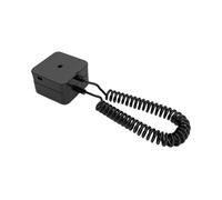 Bracket De Commande Emote | 4.72 Pouces Support De Télécommande Magnétique | Abs + PU Caddy à Télécommande Antivol pour Le Dos | ÉTirable Sécurisé avec Corde Rétractable pour Organisation Maison TV