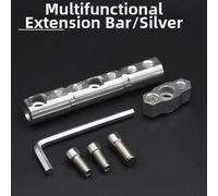 Bracket Extension pour aluminium pour moto Bracket Extension | Alliage pour aluminium , montage direct, idéal pour feux LED, résistant à l'usure, design pratique(Silver)