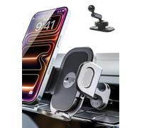 Bracketron MagAlign Pro MagSafe Support de téléphone magnétique pour grille d'aération de voiture, rotation à 360°, fonctionnement à une main pour tous les téléphones