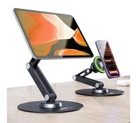 Bracketron MagAlign Pro Support magnétique pour tablette compatible avec MagSafe, base pivotante à 360° et bras pivotant réglable, aimants ultra puissants + ventouse