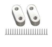 brackets, Équerre d'angle en acier inoxydable, support plat et droit métal for la réparation de meubles d'armoires ,for Wood(10PCS-(36x16mm))