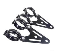 Brackets pour retro 32-60mm Ajustable Fer Brackets pour retro | Compatible modèles variés, diamètre flexible, look café , montage rapide, durable(Black 42 51mm)