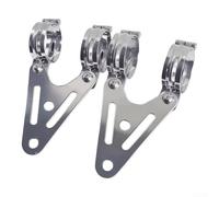 Brackets pour retro 32-60mm Ajustable Fer Brackets pour retro | Compatible modèles variés, diamètre flexible, look café , montage rapide, durable(32 41mm)