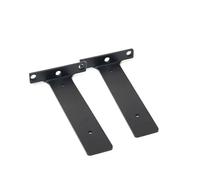 brackets, Support mural invisible for étagère/cloison, cadre de support triangulaire fixe, étagère à angle droit ,for Wood(Black 8cm 2pcs)