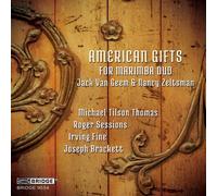Brackett / Van Geem / Zeltsman - American Gifts For Marimba Duo [Compact Discs]
