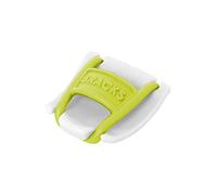 Bracks Pince à Lacets de Chaussure, Clip de Sécurité Innovant pour Tout Type de Chaussure, Facile et Efficace, 1 Paire, blanc-vert citron