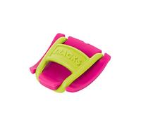 Bracks Pince à Lacets de Chaussure, Clip de Sécurité Innovant pour Tout Type de Chaussure, Facile et Efficace, 1 Paire, rose-vert citron