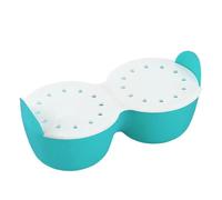 Braconnier d'œufs - Cuiseur à œufs en silicone à 2 cavités | Moules antiadhésifs pour œufs pochés avec couvercle et poignée | Accessoires pour casseroles instantanées Egg Coddler | Outils
