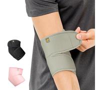 Bracoo Coudière ES10, Attelle de Coude Réglable, Néoprène Respirant, Douleurs Articulaires et Arthritiques, Blessures Sportives, Prévention, Soutien Modéré (Gris)