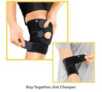 Bracoo Set de Soutien Articulaire - Coudière Réglable ES10 + Genouillère Rotulienne KS10, Attelles de Sport en Néoprène pour Genou et Coude