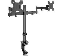Bracwiser Support Ecran Pc 2 Ecran De 13-27 Pouces, Soporte 2 Monitor Réglable En Hauteur, Inclinable/Rotation, Vesa 75/100 Mm, Bras Ecran Pc - Md7442
