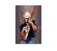 Brad Poster Paisley Singer Peinture décorative sur toile pour salon, chambre à coucher, art mural, impression d'image moderne, décoration de salle familiale, 40 x 60 cm