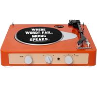 Brad Retro Record Player (Bluetooth 5.0 Intégré Et Contrôle De La Tonalité) (Tangerine)